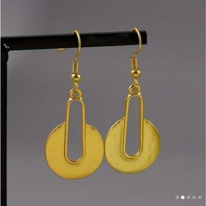 Bohemian round dangle earrings gold‎ new e40